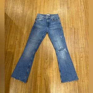 Zara Ripped Flare Jeans Z1975